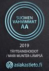 Logo Asiakastieto.fi Suomen vahvimmat AA